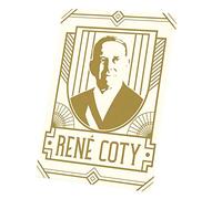 Fabulous Tableau Décoratif Toile Imprimée Affiche Poster René Coty Style Politique Chic Luxe France (30 cm x 42 cm)