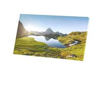 Fabulous Tableau Décoratif Toile Imprimée Montagnes Pyrenees France Nature Paysage Lac Decoration (71 cm x 40 cm)