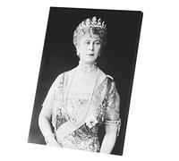 Fabulous Tableau Décoratif Toile Imprimée Reine Elizabeth Jeune Angleterre Portrait Vintage (60 cm x 83 cm)