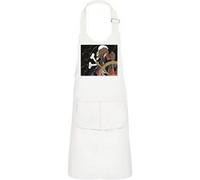 Fabulous Tablier Cuisine Enfant 2 Poches Blanc Albator Capitaine De l'Espace Anime Annee 80 - Haut de gamme Blanc G