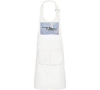 Fabulous Tablier Cuisine Enfant 2 Poches Blanc Avion de Chasse Militaire Bombe - Haut de gamme Blanc G