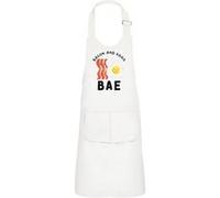 Fabulous Tablier Cuisine Enfant 2 Poches Blanc BAE Bacon and Eggs - Haut de gamme Blanc G