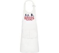 Fabulous Tablier Cuisine Enfant 2 Poches Blanc Bikers Gang - Stranger things - Haut de gamme Blanc G