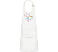 Fabulous Tablier Cuisine Enfant 2 Poches Blanc Bonbon Addict - Haut de gamme Blanc G