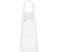Fabulous Tablier Cuisine Enfant 2 Poches Blanc Citations Einstein la Vie c'Est Comme une Bicyclette - Haut de gamme Blanc G