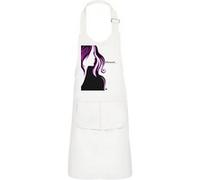 Fabulous Tablier Cuisine Enfant 2 Poches Blanc Dessin Femme Chuuut - Haut de gamme Blanc G