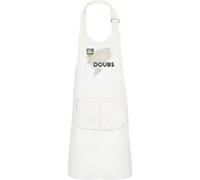 Fabulous Tablier Cuisine Enfant 2 Poches Blanc Doubs carte ancienne - Haut de gamme Blanc G