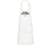 Fabulous Tablier Cuisine Enfant 2 Poches Blanc Futur Acteur - Haut de gamme Blanc G