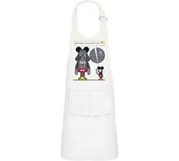 Fabulous Tablier Cuisine Enfant 2 Poches Blanc Game of Geek Dark Vador Mickey Je Suis Ton Père - Haut de gamme Blanc G