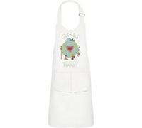 Fabulous Tablier Cuisine Enfant 2 Poches Blanc Girls Protect The Planet - Haut de gamme Blanc G