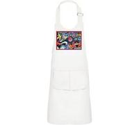 Fabulous Tablier Cuisine Enfant 2 Poches Blanc Goldorak Mazinger Z Mecha - Haut de gamme Blanc G