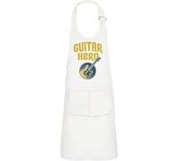 Fabulous Tablier Cuisine Enfant 2 Poches Blanc Guitar Hero Rock - Haut de gamme Blanc G