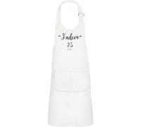 Fabulous Tablier Cuisine Enfant 2 Poches Blanc J'Adore 25 Doubs Departement - Haut de gamme Blanc G