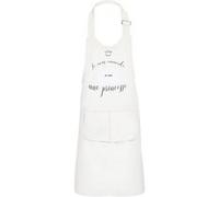 Fabulous Tablier Cuisine Enfant 2 Poches Blanc Je Vous Emmerde Je Suis une Princesse - Haut de gamme Blanc G