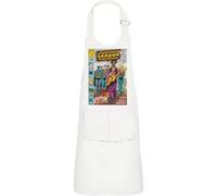 Fabulous Tablier Cuisine Enfant 2 Poches Blanc Justice League Superman Batman Bande Dessinee - Haut de gamme Blanc G