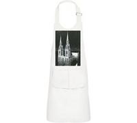 Fabulous Tablier Cuisine Enfant 2 Poches Blanc La Cathedrale Engloutie Escher Dessin - Haut de gamme Blanc G