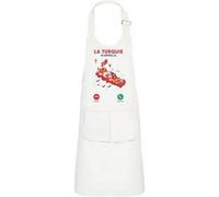 Fabulous Tablier Cuisine Enfant 2 Poches Blanc La Turquie M'Appelle Culture - Haut de gamme Blanc G