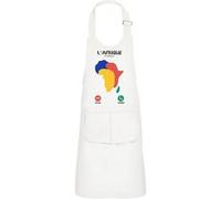 Fabulous Tablier Cuisine Enfant 2 Poches Blanc L'Afrique m'appelle Continent - Haut de gamme Blanc G