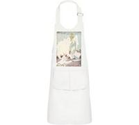 Fabulous Tablier Cuisine Enfant 2 Poches Blanc Les Souliers Rouges Les Contes d'Andersen - Haut de gamme Blanc G