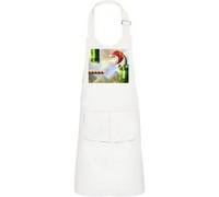 Fabulous Tablier Cuisine Enfant 2 Poches Blanc Mario Plante Carnivore - Haut de gamme Blanc G