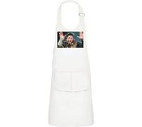 Fabulous Tablier Cuisine Enfant 2 Poches Blanc Michael Jackson Concert Live - Haut de gamme Blanc G