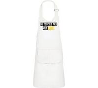 Fabulous Tablier Cuisine Enfant 2 Poches Blanc Ne Touches Pas Mes Frites - Haut de gamme Blanc G