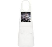 Fabulous Tablier Cuisine Enfant 2 Poches Blanc Neil Armstrong Premier Pas Sur La lune - Haut de gamme Blanc G