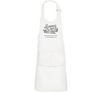 Fabulous Tablier Cuisine Enfant 2 Poches Blanc No Bad Days on the Beach Surf - Haut de gamme Blanc G