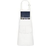 Fabulous Tablier Cuisine Enfant 2 Poches Blanc Nuit Sous Les Etoiles Paysages De Glaces - Haut de gamme Blanc G