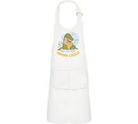 Fabulous Tablier Cuisine Enfant 2 Poches Blanc Odile la Maman Crocodile - Haut de gamme Blanc G