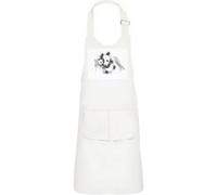 Fabulous Tablier Cuisine Enfant 2 Poches Blanc Panda Judo Aquarelle - Haut de gamme Blanc G