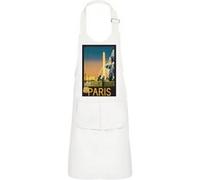 Fabulous Tablier Cuisine Enfant 2 Poches Blanc Paris Obelisque Affiche Poster Vintage - Haut de gamme Blanc G