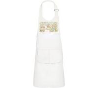 Fabulous Tablier Cuisine Enfant 2 Poches Blanc Petter Rabbit Pierre Lapin Jardin Beatrice Potter - Haut de gamme Blanc G