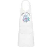 Fabulous Tablier Cuisine Enfant 2 Poches Blanc Pieuvre Homme à tout faire - Haut de gamme Blanc G