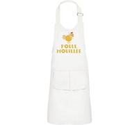 Fabulous Tablier Cuisine Enfant 2 Poches Blanc Poule Mouillée - Haut de gamme Blanc G