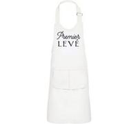 Fabulous Tablier Cuisine Enfant 2 Poches Blanc Premier Levé - Haut de gamme Blanc G