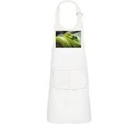 Fabulous Tablier Cuisine Enfant 2 Poches Blanc Python Vert Sublime Serpent - Haut de gamme Blanc G