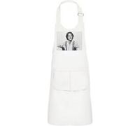 Fabulous Tablier Cuisine Enfant 2 Poches Blanc Robin Williams Portrait Noir & Blanc - Haut de gamme Blanc G