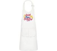 Fabulous Tablier Cuisine Enfant 2 Poches Blanc Small Steps Everyday - Haut de gamme Blanc G
