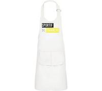 Fabulous Tablier Cuisine Enfant 2 Poches Blanc Sportif Du Dimanche - Haut de gamme Blanc G