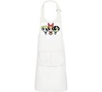 Fabulous Tablier Cuisine Enfant 2 Poches Blanc Super Nanas Powerpuff Girls - Haut de gamme Blanc G
