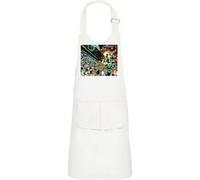 Fabulous Tablier Cuisine Enfant 2 Poches Blanc Superman Contre Mohamed Ali - Haut de gamme Blanc G