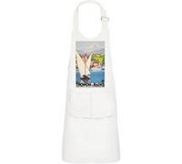 Fabulous Tablier Cuisine Enfant 2 Poches Blanc Thonon Lac Montagne Affiche Vintage - Haut de gamme Blanc G