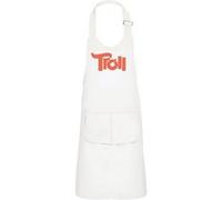 Fabulous Tablier Cuisine Enfant 2 Poches Blanc Troll - Haut de gamme Blanc G