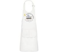 Fabulous Tablier Cuisine Enfant 2 Poches Blanc Voleur de Sommeil - Haut de gamme Blanc G