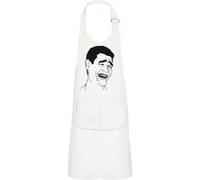 Fabulous Tablier Cuisine Enfant 2 Poches Blanc Yao Ming Meme Troll Face - Haut de gamme Blanc G