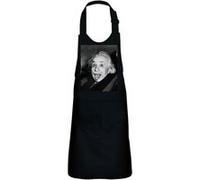 Fabulous Tablier Cuisine Enfant 2 Poches Noir Albert Einstein Tire La Langue - Haut de gamme Noir G