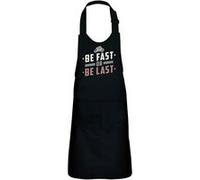 Fabulous Tablier Cuisine Enfant 2 Poches Noir Be Fast or Be Last - Haut de gamme Noir G
