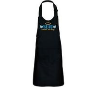 Fabulous Tablier Cuisine Enfant 2 Poches Noir Beau Comme un Ange - Haut de gamme Noir G