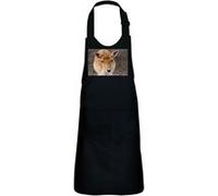 Fabulous Tablier Cuisine Enfant 2 Poches Noir Belle Biche Cerf Cervide - Haut de gamme Noir G